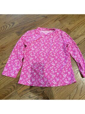 LILLY PULITZER GIRLS HOT PINK SIZE 14 SWIM SHIRT